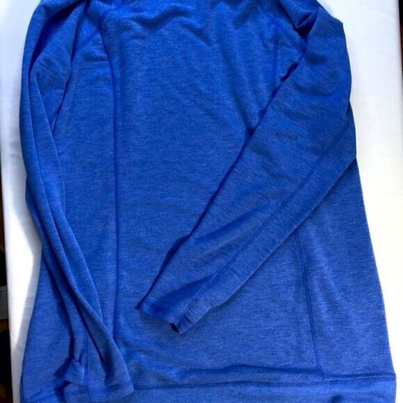 HP! TEK GEAR DRYTEK Long Sleeve Pullover High-Neck Tara Blue Athletic Top Shirt - Picture 6 of 8